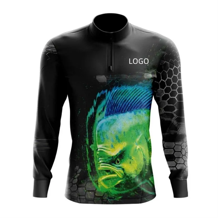 Hitro sušeča ribiška majica z dolgimi rokavi Upf 50 dobavitelja po meri za kampiranje na prostem