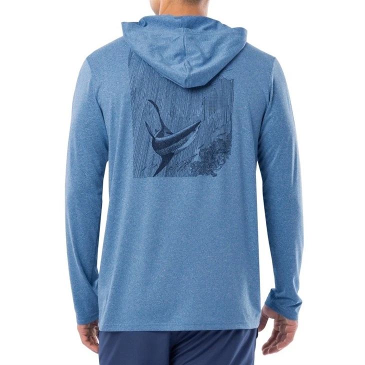 New Design Outdoor Hunting Upf 50 Breathable Cooling Long Sleeve Hooded Fishing Hoodie