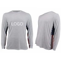 Ribiška majica z dolgimi rokavi American Flag Stringer